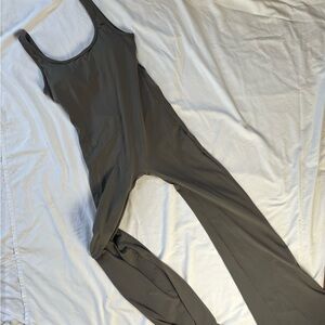 Sleek Gray Jumpsuit